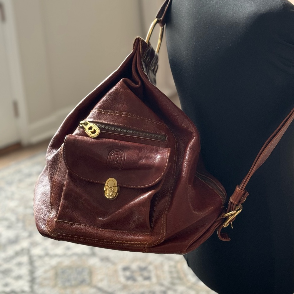 Marino Orlandi Italian Leather Sling Shoulder Bag